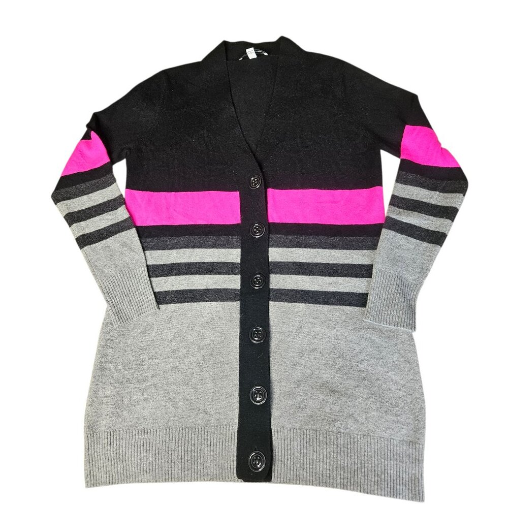 Autumn Cashmere Womens Cardigan Medium Sweater 100% Cashmere Button Cottage Soft